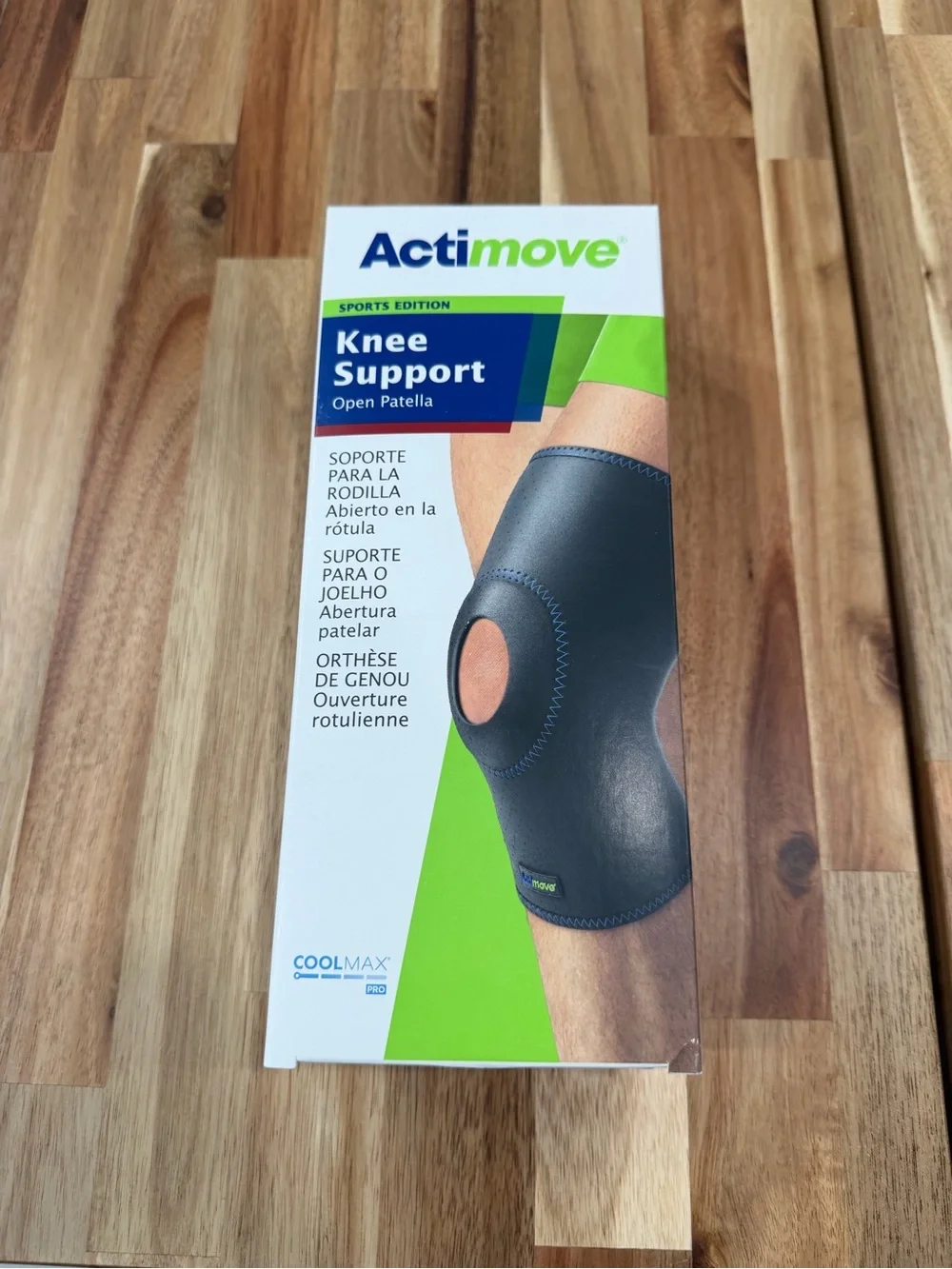 Active USA Knee Support Open Patella - Black